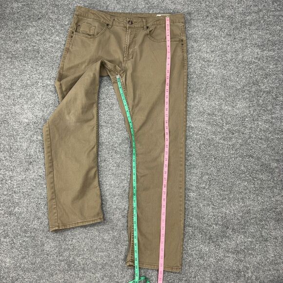 Buffalo David Bitton Jeans Mens 34 Brown Sam-X Slim Straight Leg Stretch Cotton - Picture 5 of 11